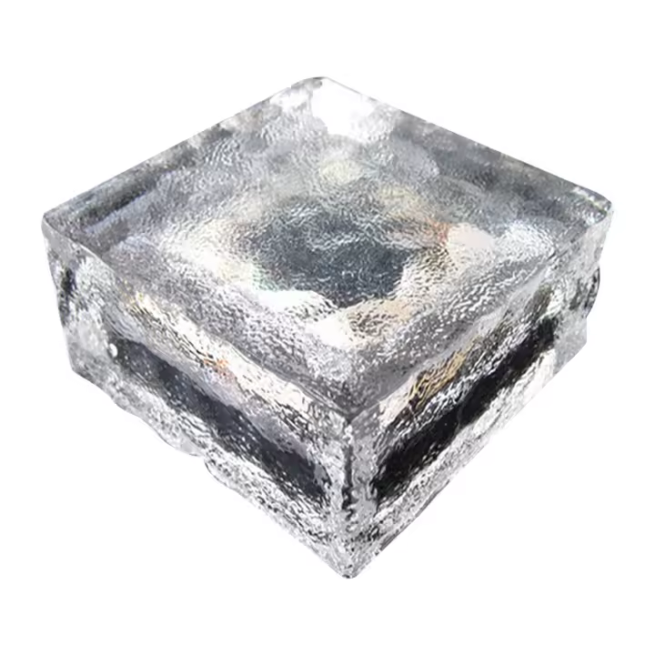 Luz Solar de cristal para exteriores, ladrillo de hielo cálido, luz LED para camino de paisaje - 1