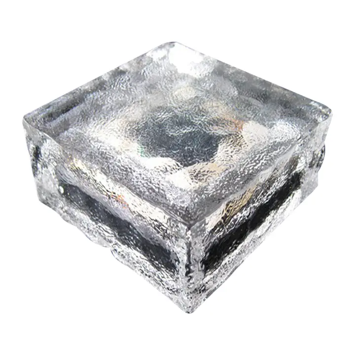 Luz Solar de cristal para exteriores, ladrillo de hielo cálido, luz LED para camino de paisaje - 1
