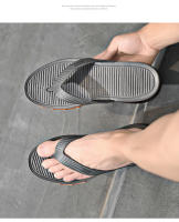 Nuevas chanclas para hombre, sandalias de playa antideslizantes de suela suave con amortiguación de golpes y fondo de cojín de aire completo ajustado - details 19
