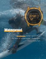 NORTH EDGE MARS reloj deportivo de moda para hombres 50m resistente al agua - details 5