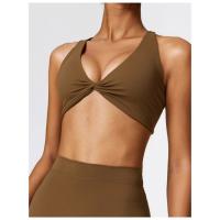 Sujetador deportivo con tirantes cruzados para mujer, sostén deportivo de realce, Top corto para Yoga, gimnasio, Fitness, transpirable - details 30