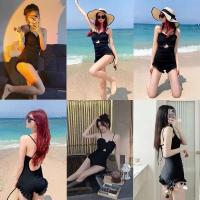Moda mujer Sexy playa una pieza natación vacaciones ropa de playa traje de baño verano espalda descubierta Bikini traje de baño - details 11