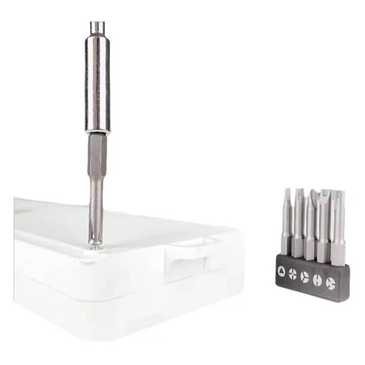 Juego De 5 Piezas De Bits De Destornillador Con Cabeza Magnética Triángulo Y U Puntos Cuatro Hex Shank 1/4'' 50mm Herramienta De Reparación - 1