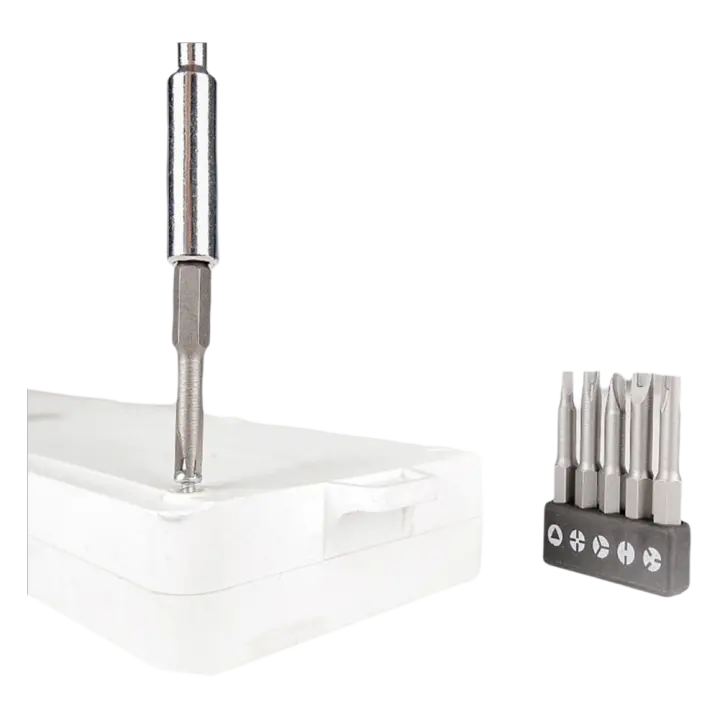 Juego De 5 Piezas De Bits De Destornillador Con Cabeza Magnética Triángulo Y U Puntos Cuatro Hex Shank 1/4'' 50mm Herramienta De Reparación - 1