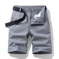 Pantalones cortos de algodón tácticos lisos informales de verano para hombre, pantalones cortos transpirables para correr al aire libre para hombre - details 4