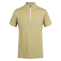 Verano polo de los hombres de deportes casuales de hielo fresco tejido de manga corta transpirable adecuado para la aptitud polo elástico - details 22