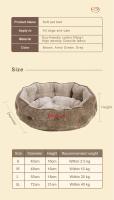 Truelove-sofá cama de espuma para mascotas, cubierta extraíble y lavable, forro impermeable y parte inferior antideslizante, cama para perros y gatos, TLR1902 - details 2