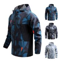 Chaqueta de montañismo para hombre, parabrisas informal delgado de secado rápido, chaqueta con capucha para deportes - details 0