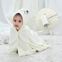 Toalla de baño suave y absorbente para bebé Cálida de lana de coral, alborozo, capa de edredón - details 1