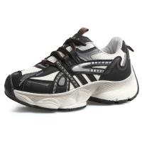 Zapatillas deportivas de suela gruesa para mujer, zapatillas casual slip-on, tenis planas, transpirables, cómodas y gruesas, invierno - details 1