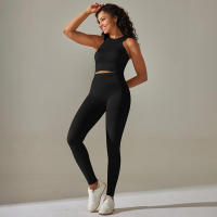 Conjunto de Yoga sin Costuras Conjunto Deportivo de Gimnasio de Tres Piezas - details 3