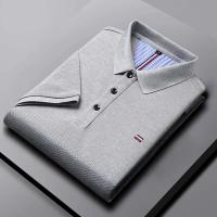 Polo versátil de algodón para hombre, camiseta informal a la moda, Top bordado transpirable y cómodo, novedad de 2025 - details 5