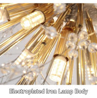 Lámpara de Cristal con Colgante de Arce TOMAXIN G9 70CM para Decoración de Sala de Comedor y Dormitorio Luz de Techo Emisora de Color Cambiable Estilo Moderno Producto Normal - details 15
