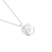 Szjinao-collar con colgante de perlas de la Tierra y la Luna, Plata de Ley 925 auténtica de agua dulce, joyería de diseñador de lujo, regalo de alta calidad para niña - details 5