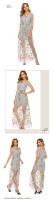 2025 primavera y verano europeos y americanos nueva ropa de mujer de gran tamaño vestido de encaje bordado conjunto de dos piezas cómodo y transpirable para mujer - details 2