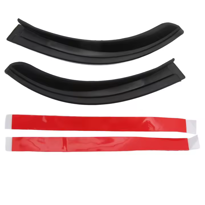 Protector de agua de lluvia para techo, repuesto de desviador de ranura de lluvia ABS resistente al desgaste para Jeep Wrangler JL 2018-2021, negro - 1