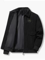 Chaqueta Casual de Corduroy para Hombres A Prueba de Viento, Cierre de Cremallera, Forro de Poliéster, Ligera para Primavera/Verano 21 - details 8