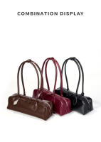 Bolso Baguette de Piel de Vaca para Mujer: Bandolera de Diseño Exclusivo y Gran Capacidad - details 12