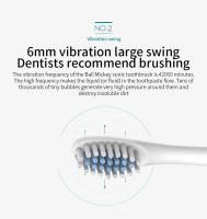 Cepillo de dientes eléctrico sónico recargable por USB, resistente al agua, blanqueamiento inteligente, limpieza automática ultrasónica de dientes - details 10