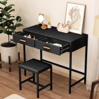 Maquillaje, Tocadores Maquillaje Morno Taburete, Mesa Maquillaje 2 Cajones, Blanco H1302 - details 1