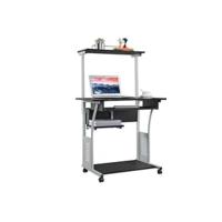 Cajonera Escritorio con Ruedas Cajonera de Oficina con 2 Cajones Archivador Móvil con Cerredura y Llave para Carta A4, Negro 40×40×65,5cm - details 12