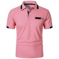Camisa Polo Para Hombre Verano Manga Corta Clásica Con Botones Ajustada Ligera Transpirable Moda Streetwear Polyester - details 7