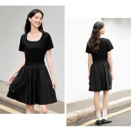 Vestido Semir para Mujer Verano 2025 Diseño Versátil de Dos Piezas con Cuello Cuadrado y Falda Corta Adelgazante Perfecto para Bajo - details 3