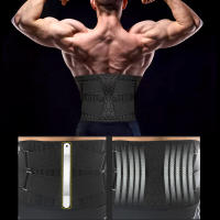 Cinturón de entrenamiento de cintura para Hombre y mujer, corsé Lumbar transpirable para soporte de columna vertebral, nuevo - details 10