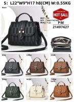 Bolso de hombro diagonal de gran capacidad de alta gama para mujer, botón con cremallera, forro de poliéster -21497 - details 0