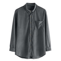 Camisa de pana gruesa para hombre, abrigo informal holgado con solapa de botones, nuevo para otoño e invierno 2024 - details 25