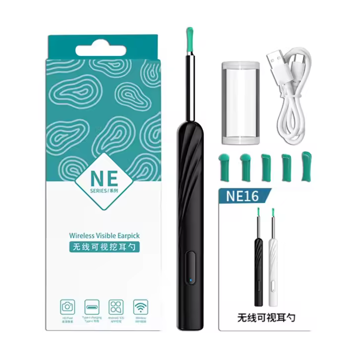 Kit de endoscopio de Cera de oído, - 1