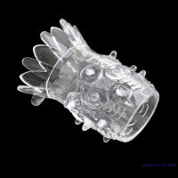 Anillo retardante de cristal en forma de piña para hombre, juguetes sexuales para agrandar el pene, bloqueo de eyaculación retardada, 2 unidades - details 2