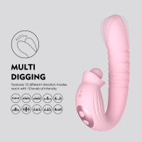 Juguetes sexuales, lengua giratoria lamiendo vibrador retráctil juguetes sexuales femeninos estimulando orgasmos masturbador productos para adultos - details 1