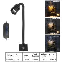 Lámpara con Clip para pecera, 3 modos de Color, rotación de 360 ​​grados, ahorro de energía, foco de Enfoque Ajustable, Mini lámpara con Clip ajustable por USB - details 9
