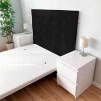 Molo Paris Acolchado de Alta Gama Tapizado en Piel Tamaño 160 x 120 cm Poste de Cama 150 Blanco - details 18