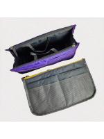 Bolsa de Maquillaje de Gran Capacidad Portátil, Doble Cremallera, Múltiples Bolsillos para Cosméticos de Viaje - details 5
