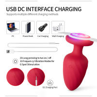 Vibrador Anal con control remoto inalámbrico para hombres y mujeres, juguete sexual con luz Led, tapón Anal, masajeador de próstata, Vagina y ano - details 9