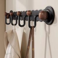 Gancho trasero para puerta con soporte de carga fuerte, ventosa creativa para ahorrar espacio, gancho para baño, montaje en pared sin perforación - details 5