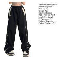 Pantalones Jogger Retro de Cintura Alta para Mujeres Cintura Elástica, Ancho Excessivo, Estilo Hip Hop - details 10