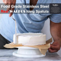 Espátula de Crema de Pastel Walfos de Acero Inoxidable Herramienta para Decorar Pasteles y Postres Adornos de Fondant y Afeitado de Helado - details 3