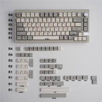 Teclas de teclado mecánico Retro, 9009 teclas, Material PBT, sublimación, perfil Cherry, gris y blanco, griego, 136 - details 0