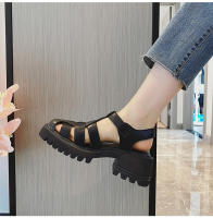 Sandalias Baotou nueva suela gruesa hueca tejida talla 4142 - details 11