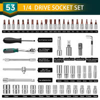 Juego de Clave de Cierre de 1/4" con Mango de Ratchet de 72T y Brocas S2 - details 3