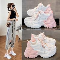 5 nuevos zapatos deportivos de verano para mujer, con suela gruesa, versátiles, informales, blancos y populares. - details 3