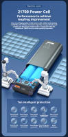 PowerBank (batería externa) 10000mAh PD30W carga rápida adecuada tipo C * 1 + USB * 1 funda de aleación de aluminio - details 10