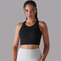 Sujetador deportivo para mujer, ropa interior, hilo sexy, informal, a rayas, sin costuras, top para gimnasio - details 1