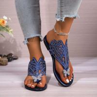 Sandalias de verano a la moda para mujer, nueva correa en espiga para exteriores, diseño redondo antideslizante, transpirable, ligero, resistente al desgaste, uso en la playa - details 1