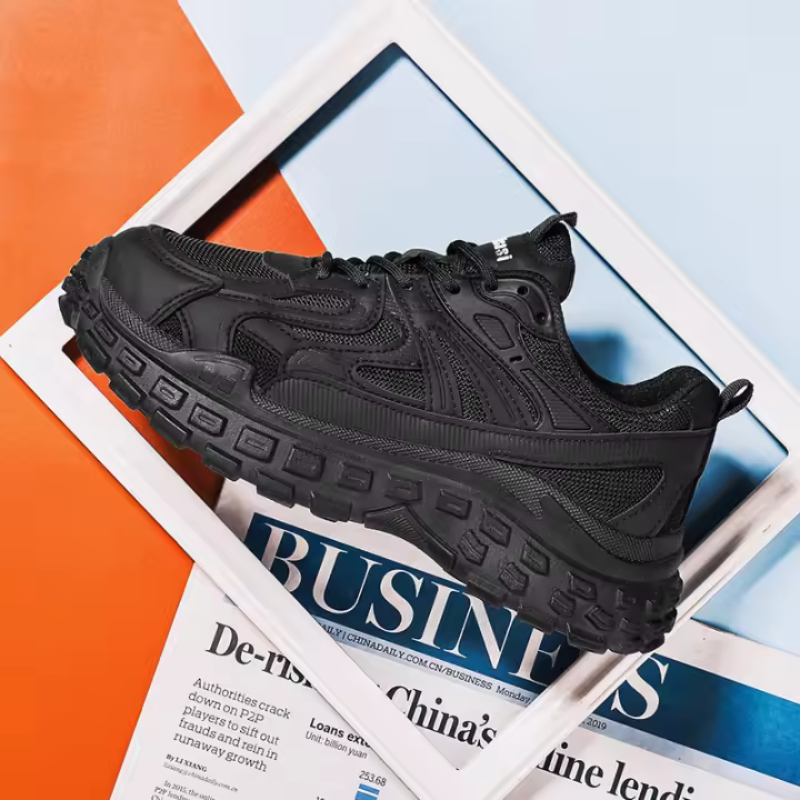 Explosiones de celebridades en línea zapatos de neumáticos moda Joker zapatillas de deporte de suela gruesa transpirable papá marea - 1