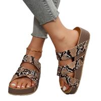 Zapatos de zapatilla con estampado informal para mujer a la moda de verano - details 0