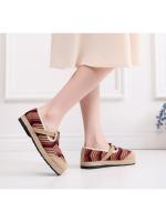 Zapatos de cáñamo de estilo étnico, de tela, de suela plana y lino bordado, transpirables y clásicos, para mujer, antideslizantes para interiores y exteriores, 2025 - details 5